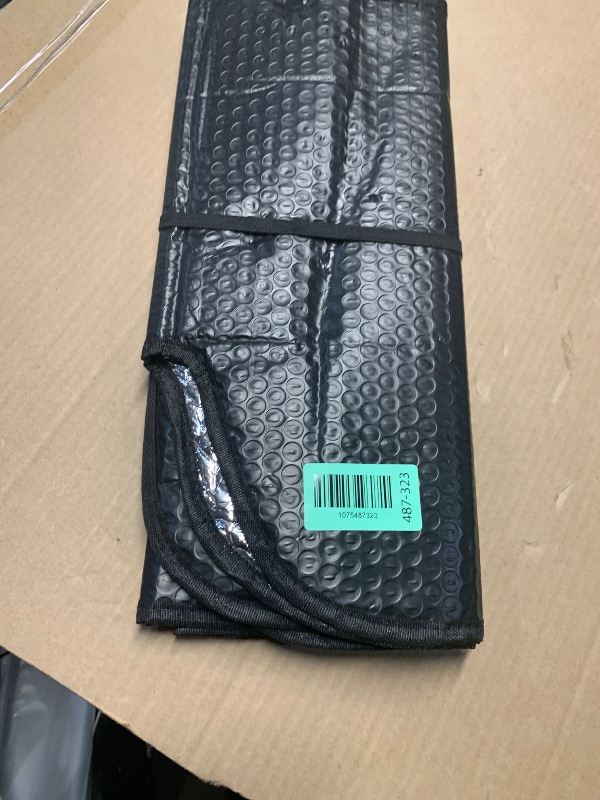 Photo 1 of -****stock photo for reference only*****GWUSKDT Car Windshield Sunshade, Sun Protector,Foldable Front Window Shade-Thicken 5-Layer Bubble for Auto Windshield UV Protection and Heat Reflector 58"x 27.5" (Black)