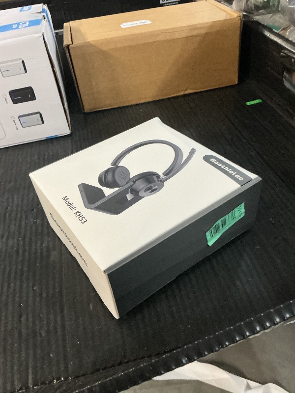 Photo 1 of (Upgraded Version) Wireless Headset, Bluetooth Headset with Noise Cancelling Microphone, Best Headphones with Mic Mute & USB Dongle for PC/Computer/Laptop/Cell Phones/Remote Work/Call Center