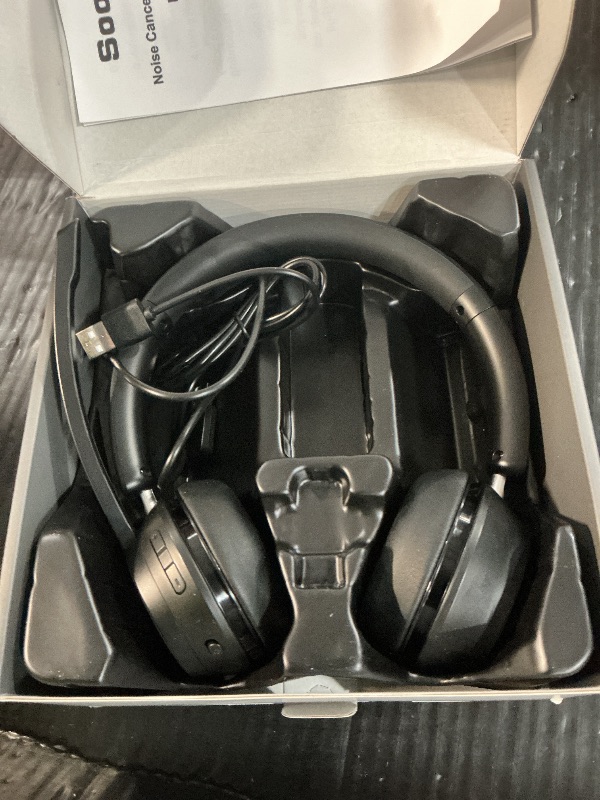 Photo 1 of (Upgraded Version) Wireless Headset, Bluetooth Headset with Noise Cancelling Microphone, Best Headphones with Mic Mute & USB Dongle for PC/Computer/Laptop/Cell Phones/Remote Work/Call Center