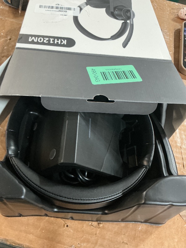 Photo 1 of (2025 Upgraded) Wireless Headset with Mic for Work, Bluetooth Headset with Noise Canceling Microphone with Dongle, Charging Base & Mic Mute, Wireless Headphones for Work from Home/PC/Computer