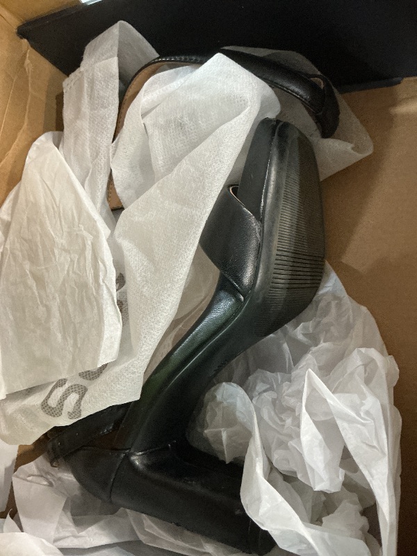 View 2 of ***MISSING PARTS***
Naturalizer Womens Joy Ankle Strap Heeled Dress Sandal,Black Leather,6.5 Wide