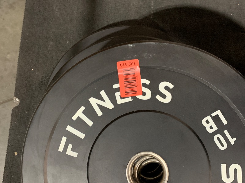 Photo 1 of ***MISSING BAR***TRUCK/TRAILER PICKUP ONLY***
Fitvids 2-Inch Olympic Bumper Weight Plates Set Including 180 LB Weight Plates & 7FT Olympic Barbell Bar, Black