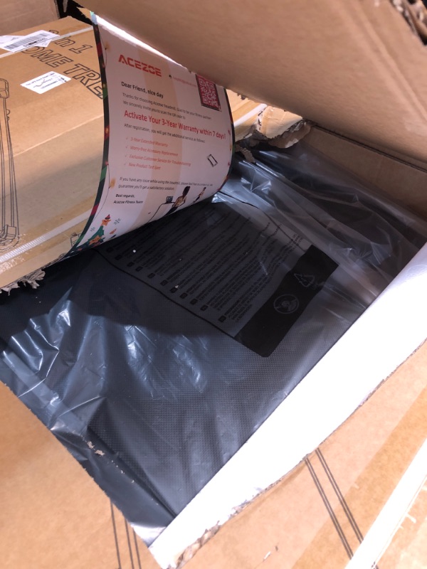 Photo 1 of ***FACTORY SEALED - OPENED FOR INSPECTION***Acezoe Walking Pad Under Desk Treadmill with Incline, 2 in 1 Foldable Treadmills for Home Small Office, 300 lbs Capacity, Portable Compact Walking Treadmill with Remote Control, LED Display and Apps