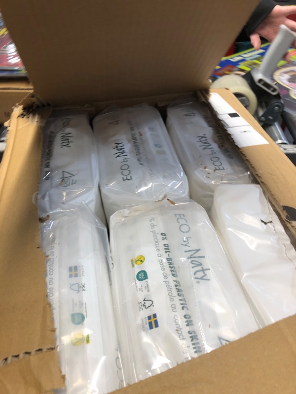 Photo 1 of ***FACTORY SEALED - OPENED FOR INSPECTION***Eco by Naty Baby Diapers - Plant-Based Eco-Friendly Diapers, Great for Baby Sensitive Skin and Helps Prevent Leaking (Size 4, 156 Count)