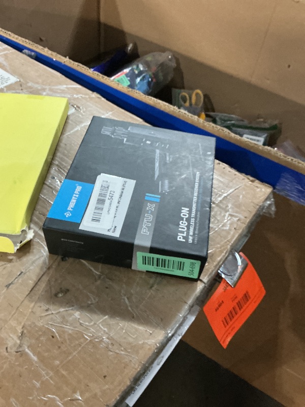 Photo 1 of ***ITEM TESTED FOR POWER, UNABLE TO TEST FURTHER***
Phenyx Pro Plug-on XLR Wireless Transmitter Receiver System, Wired-to-Wireless Microphone System w/ 16 UHF Frequencies, Auto-Scan, XLR Microphone Adapter for Both Dynamic Mic and Condenser Mic (PTU-X)
