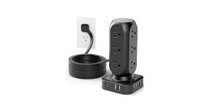 Photo 1 of ***HEAVILY USED***
Flat Plug Power Strip Tower, TenTrend Dual PD 20W USB-C Surge Protector with 12 AC Outlets & 8 USB Ports (4 USB C), 40W Total Fast Charging Station, 10FT Extension Cord for Desk Office Dorm Room