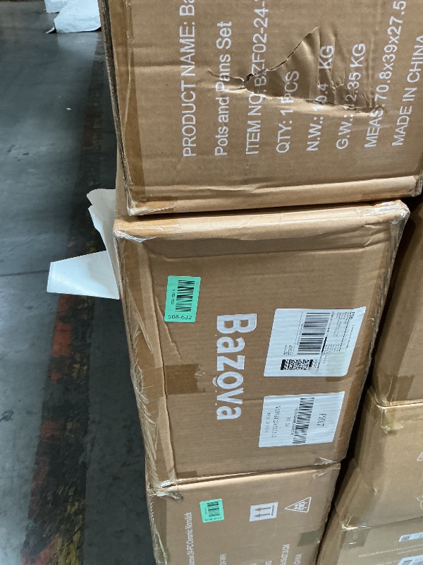Photo 1 of ***FACTORY SEALED - OPENED FOR INSPECTION***24Pcs Pots and Pans Set Non Stick,Ceramic Cookware Set with Titanium-Reinforced Nonstick Coating,Long-Lasting,PFAS-Free,Induction Compatible,Full Kitchen Set with 3 Stock Pots for Family Cooking