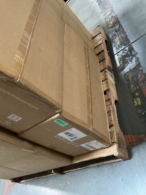 Photo 1 of ***FACTORY SEALED - OPENED FOR INSPECTION***24Pcs Pots and Pans Set Non Stick,Ceramic Cookware Set with Titanium-Reinforced Nonstick Coating,Long-Lasting,PFAS-Free,Induction Compatible,Full Kitchen Set with 3 Stock Pots for Family Cooking
