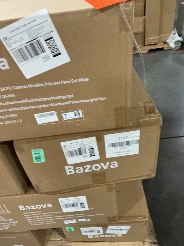 Photo 1 of ***FACTORY SEALED - OPENED FOR INSPECTION***24Pcs Pots and Pans Set Non Stick,Ceramic Cookware Set with Titanium-Reinforced Nonstick Coating,Long-Lasting,PFAS-Free,Induction Compatible,Full Kitchen Set with 3 Stock Pots for Family Cooking