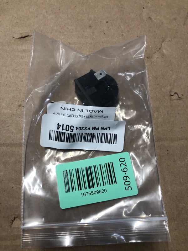 Photo 1 of (2 Pieces in) Refrigerator Compressor Relay and Overload Kit Refrigerator Starters QP2-4R7 4.7 Ohm 3 Pin Refrigerator PTC Starter Relays Replace 6750C-0005P Refrigerator Overload Protectors