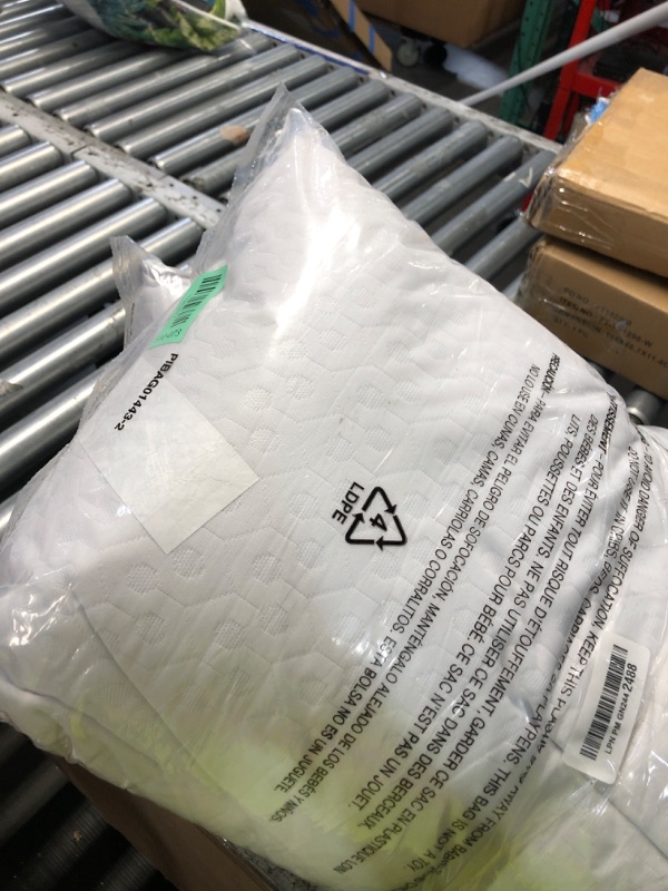 Photo 1 of ?AllerEase Platinum 2-in-1 Adjustable Pillow, CleanBoost Allergen Barrier, Extra Fill, Standard/Queen - 2 Pack
