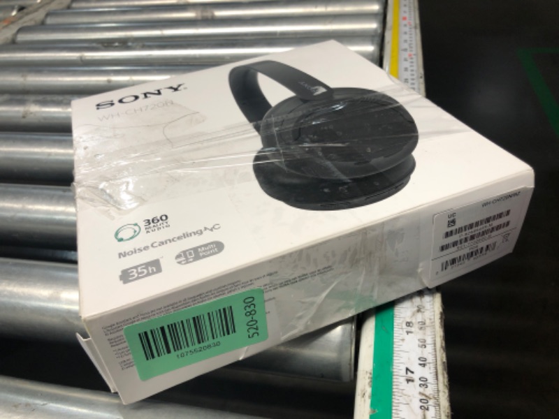 Photo 1 of ***DAMAGED - SEE NOTES/PICTURES*** Sony WH-CH720N Noise Canceling Wireless Headphones Bluetooth Over The Ear Headset with Microphone and Alexa Built-in, Black New
