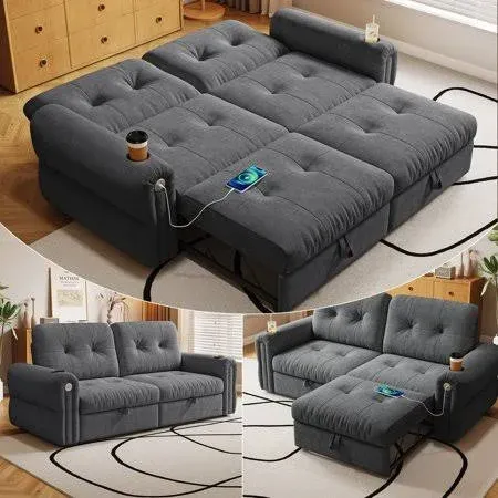 Photo 1 of **MISSING BOX 1 OF 2**Llappuil 77" Pull Out Sofa Bed