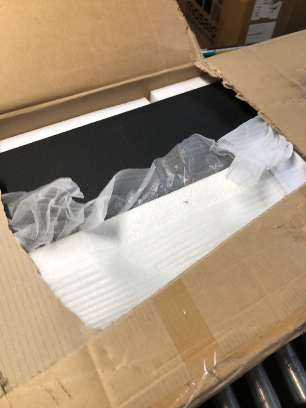 Photo 1 of ** PARTIAL SET BOX ONE OF TWO**
Merax King Bed Frame and Headboard, Boucle Upholstered Bed Platform Bedframe, No Box Spring Required, Noise Free, White