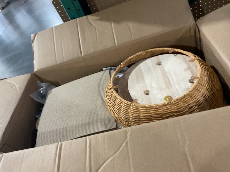 Photo 1 of ***MISSING PARTS***
Tinnmao Solid Real Wood Floor to Ceiling Cat Tree, 5 Level Adjustable Height (75"-91"), Modern Climbing Tower with Thickened Wooden Sisal Scratching Posts & Cozy Bed for Indoor Cats Large Adult