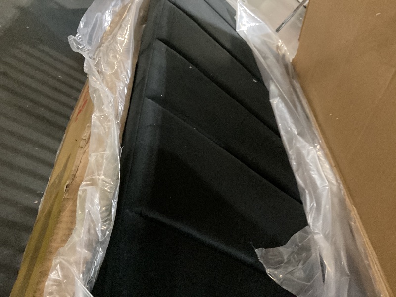 Photo 1 of ** PARTS ONLY PARTIAL SET**
Pinikuyiro Platform Bed Frame with Charging Station and Storage Shelf,Velvet Upholstered Bed Frame with Tufted Headboard,No Box Spring Needed,Easy Assembly (Black, Queen (U.S. Standard))