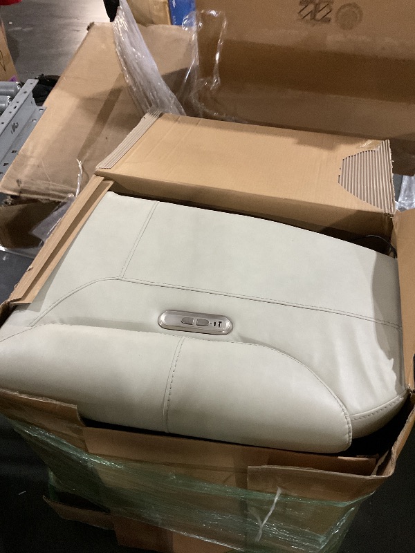 Photo 1 of *** STOCK PHOTO FOR REFERENCE ITEM DOES NOT LIFT ***Garvee Power Recliner Chair Sofa, PU Leather Reclining with Charging Ports, Cup Holders, Electric Stand Assist for Elderly, Home Theater Seating with Remote for Living Room, White