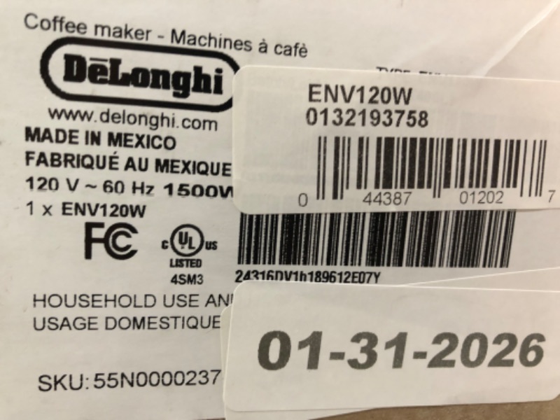 Photo 1 of ***FACTORY SEALED-OPENED FOR INSPECTION ONLY*** Nespresso Vertuo Next Coffee and Espresso Maker by De'Longhi, White