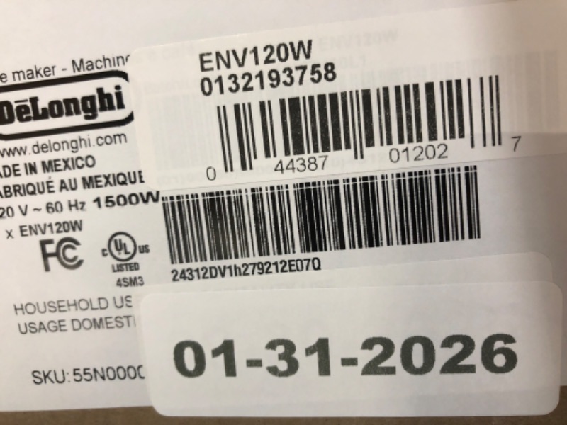 Photo 1 of ***FACTORY SEALED-OPENED FOR INSPECTION ONLY*** Nespresso Vertuo Next Coffee and Espresso Maker by De'Longhi, White