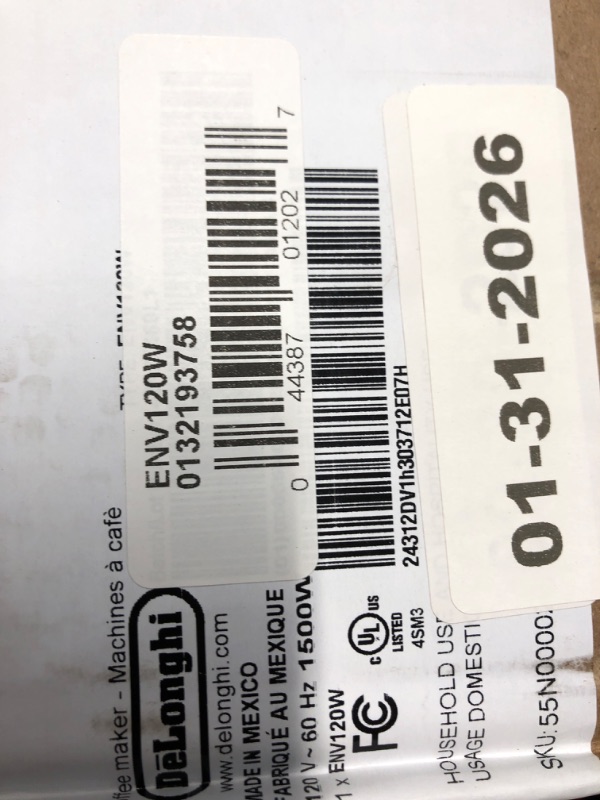 Photo 1 of ***FACTORY SEALED-OPENED FOR INSPECTION ONLY*** Nespresso Vertuo Next Coffee and Espresso Maker by De'Longhi, White