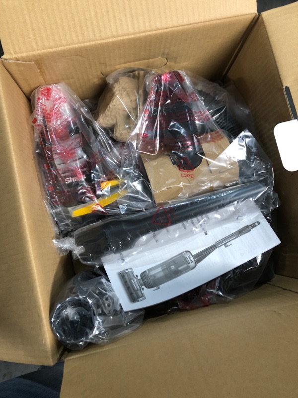 Photo 1 of ***FACTORY SEALED-OPENED FOR INSPECTION ONLY***  Shark AZ2002 Vertex Powered Lift-Away Upright Vacuum with DuoClean PowerFins, Self-Cleaning Brushroll, Large Dust Cup, Pet Crevice Tool, Dusting Brush & Power Brush, Silver/Rose Gold
