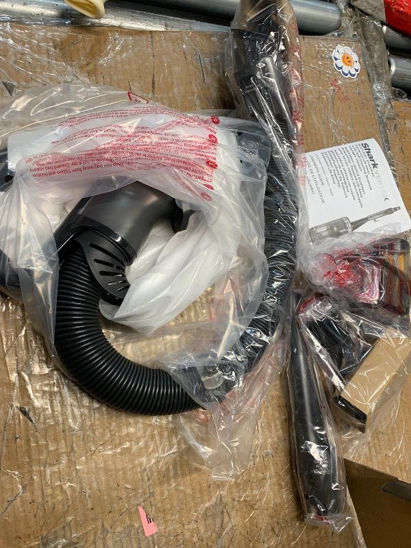 Photo 1 of ***FACTORY SEALED-**Shark AZ2002 Vertex Powered Lift-Away Upright Vacuum with DuoClean PowerFins, Self-Cleaning Brushroll, Large Dust Cup, Pet Crevice Tool, Dusting Brush & Power Brush, Silver/Rose Gold