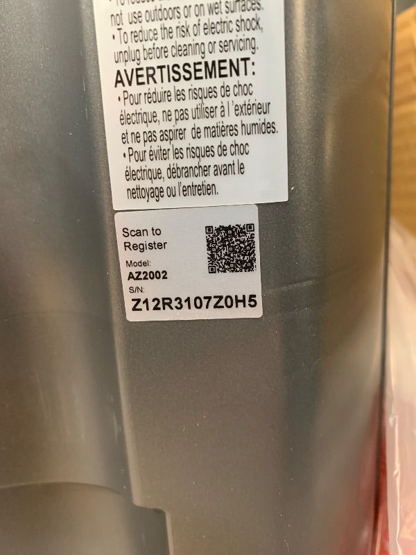 Photo 1 of ***FACTORY SEALED-**Shark AZ2002 Vertex Powered Lift-Away Upright Vacuum with DuoClean PowerFins, Self-Cleaning Brushroll, Large Dust Cup, Pet Crevice Tool, Dusting Brush & Power Brush, Silver/Rose Gold