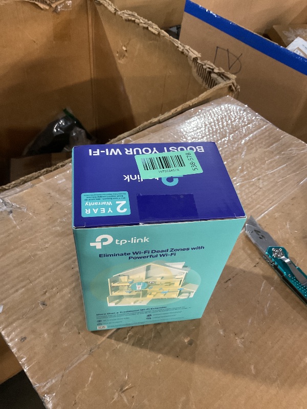 Photo 1 of ***FACTORY SEALED***
TP-Link RE615X AX1800 WiFi 6 Range Extender w/Ethernet Port | 1.8G Dual-Band Wireless Repeater Amplifier | Up to 2100 Sq. Ft., 64 Devices | Internet Signal Booster | APP Setup | EasyMesh Compatible