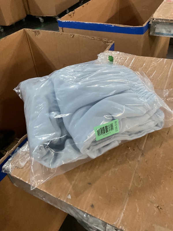 View 2 of (*SMALL youth *2 Piece Outfits Lounge Hoodie Oversized Sweatshirt Jogger Sweatpants Y2K Tracksuit Sweatsuit Set Fall Clothes Sky Blue Small