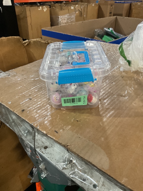 Photo 1 of * container is cracked *
Joottuan 50 Pcs Gumball Capsules with Storage Box Clear Mini Round Capsule Contained Toys for Vending Machine Kindergarten Gift Classroom Prize Easter Basket Stuffer 1.3 Inches for Kids Over 3 Years
