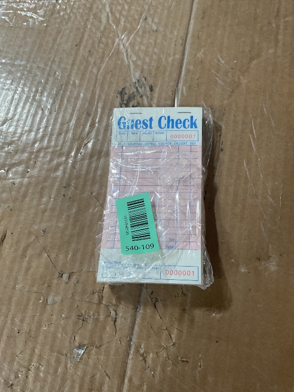Photo 1 of * only comes with three **
ZPARIK 3 Pack Pink Guest Checks Books for Servers Server Note Pads, Waiter Checkbook, Waitress Notepad for Restaurants, Paper Checks 50 Sheets/Pack, 300 Total Tickets