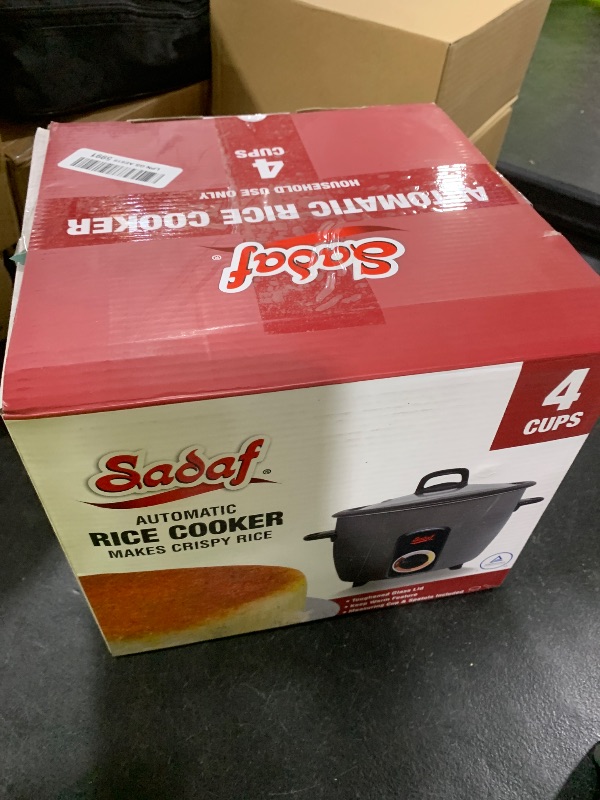 Photo 1 of Sadaf One-Touch Automatic Rice Cooker – Electric Persian Rice & Tahdig Cooker - Non-Stick Inner Pot & Auto Shut-Off - Easy to Use Rice Maker - Middle Eastern Cuisine - 4 Cups