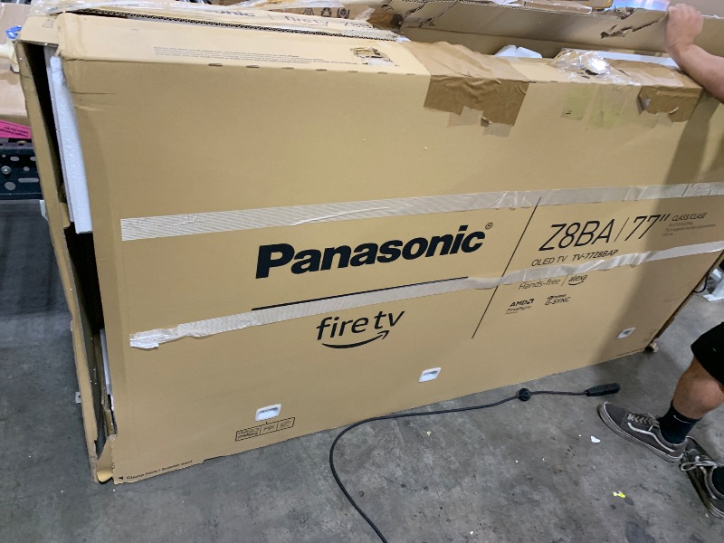 Photo 1 of Panasonic Z8 Series (2025) 77-inch OLED 4K Ultra HD Smart Fire TV, Dolby Vision IQ, HDR10+ Adaptive, 144Hz Refresh Rate, Hands-Free Alexa 77Z8BAP
