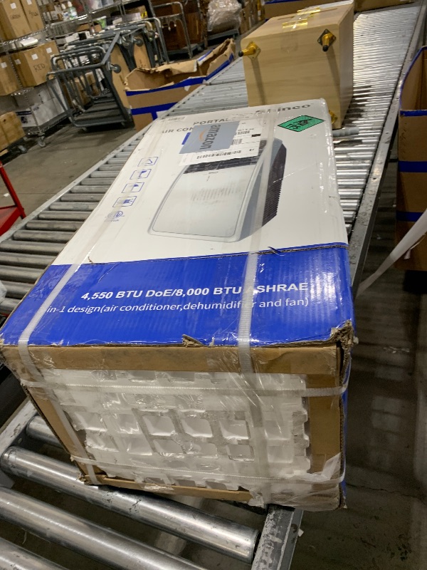 Photo 1 of Shinco 8,000 BTU Portable Air Conditioner, AC Unit with Built-in Cool, Dehumidifier & Fan Modes for Room up to 350 sq.ft, Conditioner Remote Control, 24 Hour Timer, Installation Kit