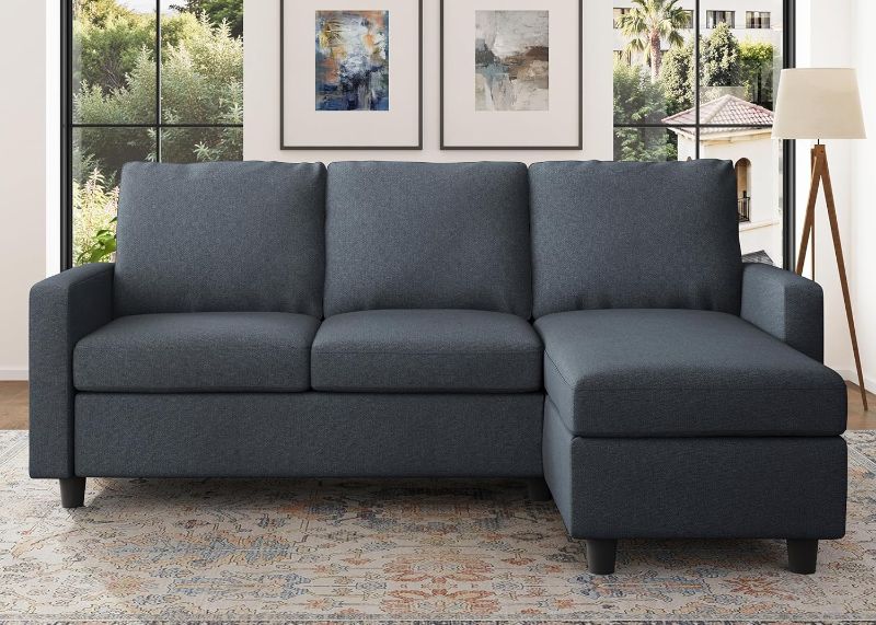 Photo 1 of Convertible Sectional Sofa, L Shaped Couch with Reversible Chaise for Small Space