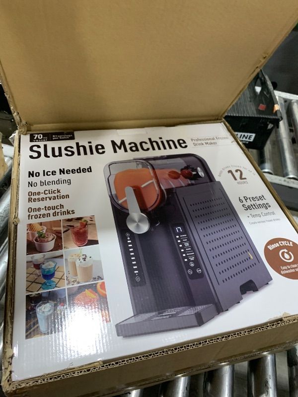 Photo 1 of BKPPM Slushie Machine: No Ice Needed Slushy Machine for Home, 6 Preset, Real-Time Temp Display, Auto-Clean | Frozen Margaritas, Cocktails, Frappés, Ice Cream, Smoothies, Milkshakes,Summer Parties