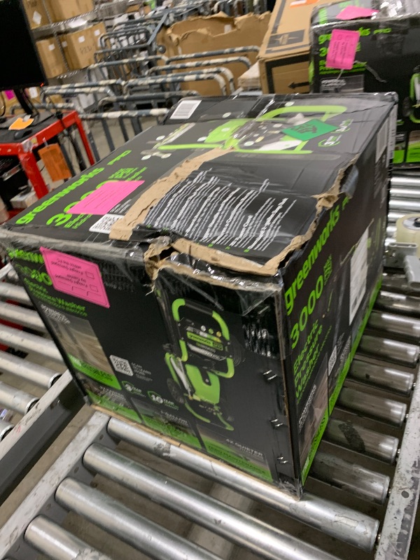 View 3 of Greenworks 3000 PSI (2.0 GPM Max) Brushless Electric Pressure Washer, Steel Wand, On-Board Soap Tank (15°, 25°, 40°, Soap, and Turbo Nozzle)