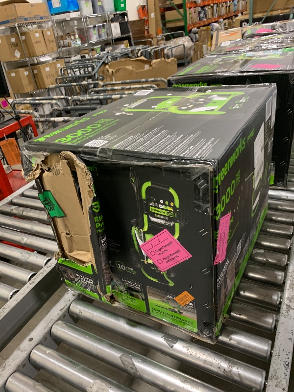 Photo 1 of Greenworks 3000 PSI (2.0 GPM Max) Brushless Electric Pressure Washer, Steel Wand, On-Board Soap Tank (15°, 25°, 40°, Soap, and Turbo Nozzle)