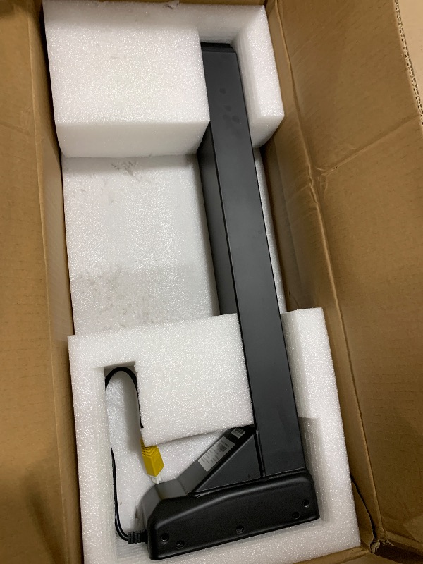 Photo 1 of PROGRESSIVE AUTOMATIONS 24VDC Adjustable Electric Lifting Column System - 180 lbs, 23.5" - 49" Height Range - Sit Stand Desk Column, Control Box, Mounting Brackets, Remote, Black Color