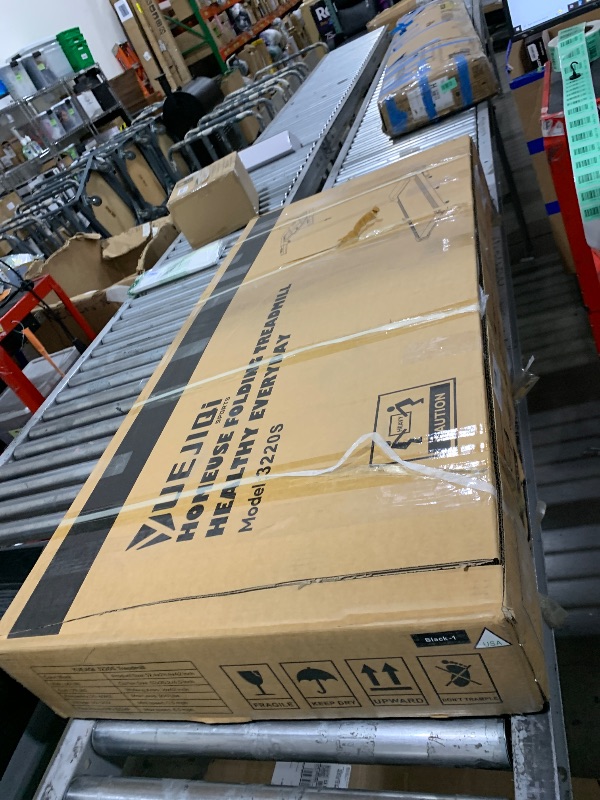 Photo 1 of YUEJIQI 3220S Treadmills for Home, 15% Auto Incline, 3.5HP Quiet Brushless, 300Lbs Capacity, 16"x42" Wide Running Belt, Max 8.5 MPH, One-Touch Folding Treadmill with Bluetooth APP & Pulse Monitor