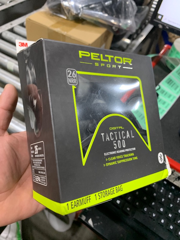 Photo 1 of Peltor Sport Tactical 500 Bluetooth Hearing Protection Ear Muffs, 25 dB Noise Reduction Rating, Electronic Hearing Protection Headphones for Shooting, Hunting, Mowing, Construction, Concerts, & More