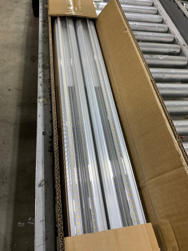 Photo 1 of ONLYLUX 8ft LED Bulbs, 8 Foot LED Shop Light Bulb 72W 6000K 10000lm, Super Bright,T8 T10 T12 V Shape FA8 Lights, Clear Cover, F96T12 Bulbs to Replace Fluorescent Light Bulbs(Pack of 12)