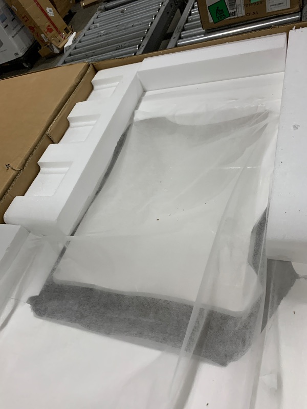 View 4 of 72 x 22 White Vanity Top with Sink Solid Surface Bathroom Vanity Sink Top with Double Sink Integrated Basin and Overflow in Glossy Pure White, Cabinet Not Included