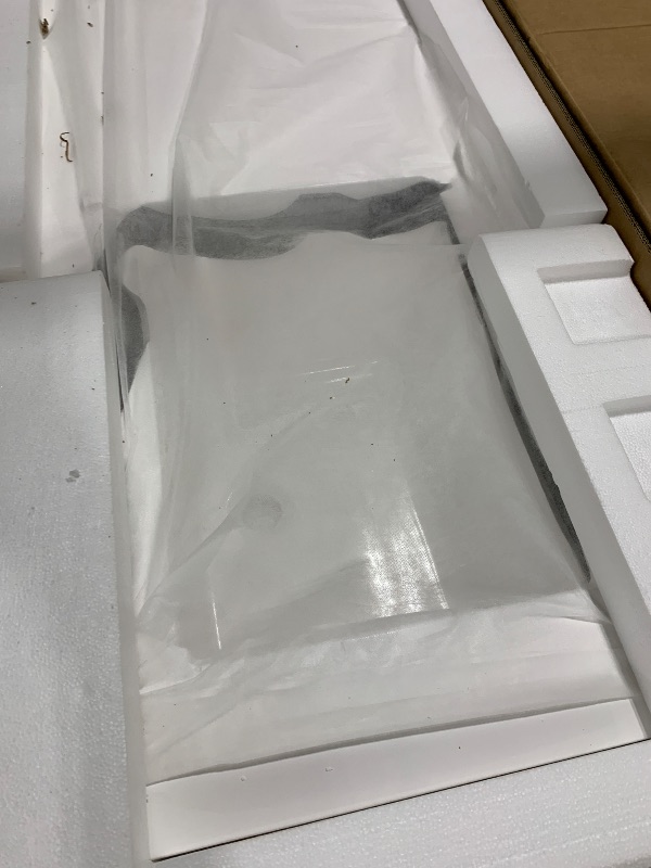 View 3 of 72 x 22 White Vanity Top with Sink Solid Surface Bathroom Vanity Sink Top with Double Sink Integrated Basin and Overflow in Glossy Pure White, Cabinet Not Included