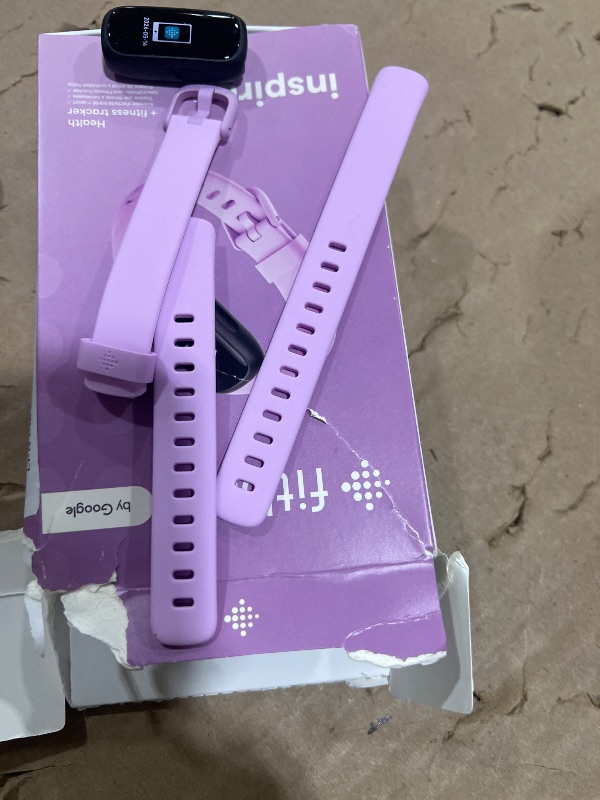 Photo 1 of Fitbit Inspire 3 Health & Fitness Tracker with Stress Management, Workout Intensity, Sleep Tracking, 24/7 Heart Rate - 3-Month Google Health Premium Membership Included - Lilac Bliss/Black