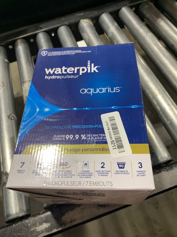 Photo 1 of Waterpik Aquarius Water Flosser For Teeth Cleaning, Gums, Braces, Dental Care, Electric Power With 10 Settings, 7 Tips For Multiple Users And Needs, ADA Accepted, White WP-660, Packaging May Vary