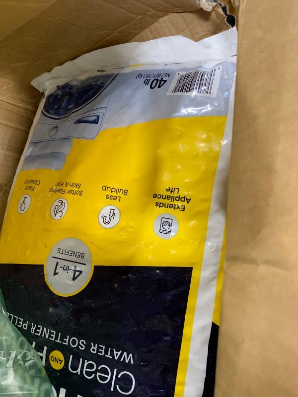 Photo 1 of Morton F125000000G Clean & Protect Water Softening Pellets, 40 Lbs. - Quantity 63