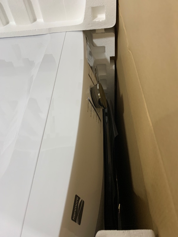 Photo 1 of Kenmore 8.0 cu. ft. Front Load Electric Dryer with Wrinkle Guard & Accela Steam to Reduce Wrinkles, Static & Odors - Smart Sensor Drying - LED - ENERGY STAR Certified - White