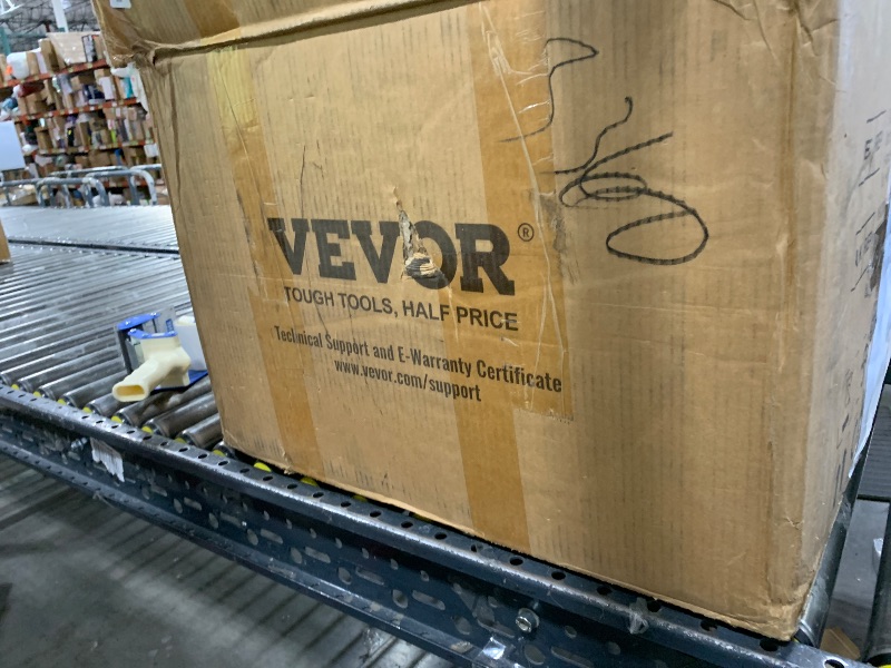 Photo 1 of VEVOR Drain Cleaner Machine 100 FT x 3/8 Inch, Auto Feed Sewer Snake Auger on Wheels, Portable Drain Cleaning Machine with 4 Cutters & Air-activated Foot Switch for 2" to 4" Pipes