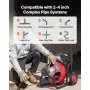 Photo 1 of VEVOR Drain Cleaner Machine 100 FT x 3/8 Inch, Auto Feed Sewer Snake Auger on Wheels, Portable Drain Cleaning Machine with 4 Cutters & Air-activated Foot Switch for 2" to 4" Pipes